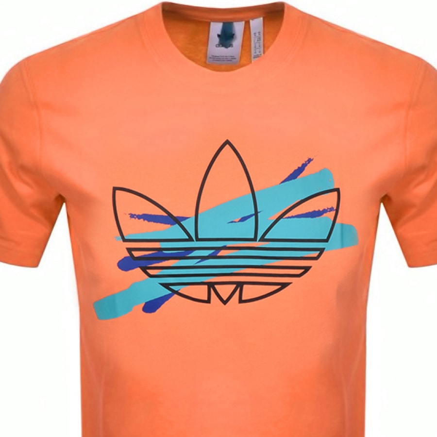 orange adidas t shirt